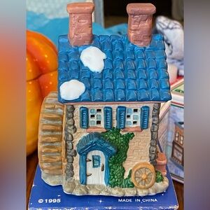 Vintage Home Town America Porcelain Home Town Grain Mill 1995